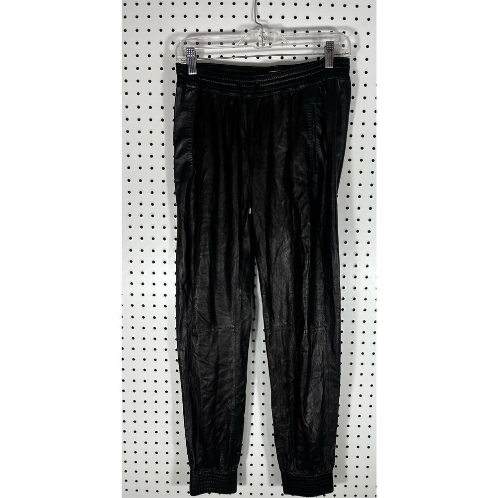 Vince lamb leather jogger pants size s